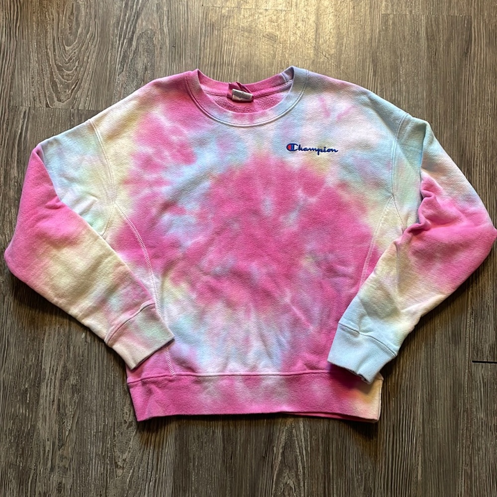 Champion tie-dye crewneck sweatshirt